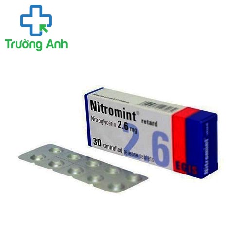 Nitromint 2,6mg - Thuốc tim mạch của Egis hungari