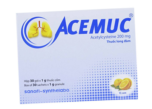Acemuc 200mg - Thuốc điều trị rối loạn tiết dịch hô hấp hiệu quả