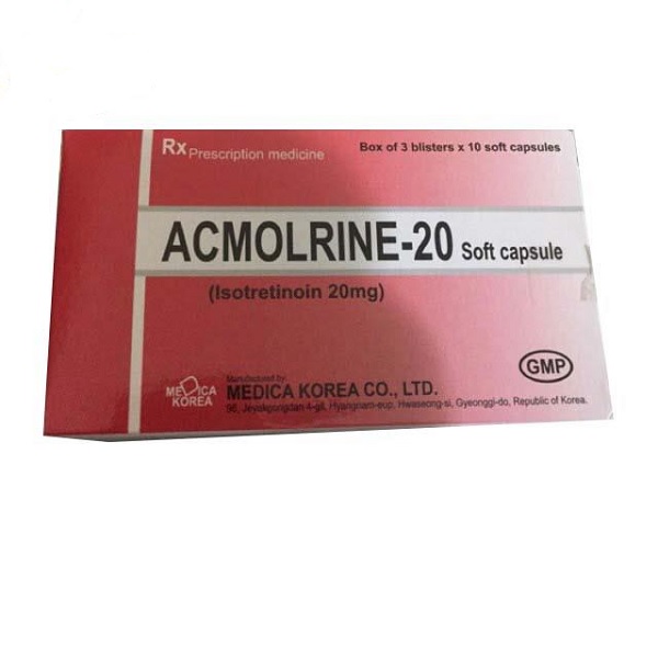 Acmolrine - 20 Soft Capsule - Thuốc điều trị bệnh trứng cá nặng