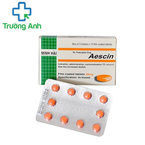 Aescin 40mg Mipharmco - Thuốc điều trị bệnh giãn tĩnh mạch chân, trĩ