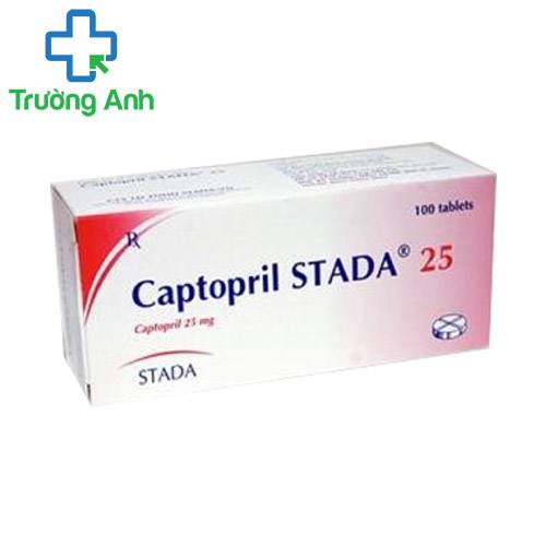 Captopril stada 25mg - Thuốc điều trị tăng huyết áp an toàn