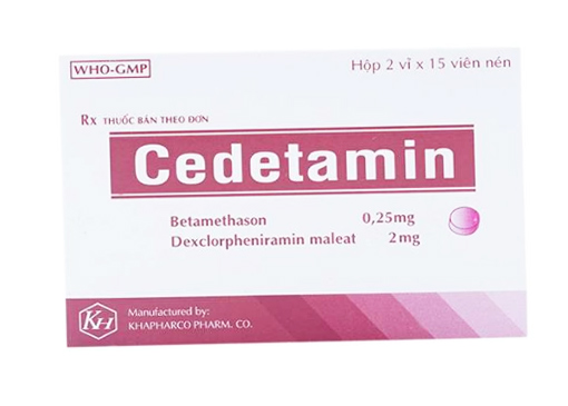 Cedetamin Khapharco - Thuốc điều trị dị ứng mắt hiệu quả