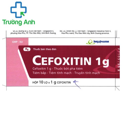 Cefoxitin 1g Imexpharm - Thuốc điều trị nhiễm trùng hiệu quả