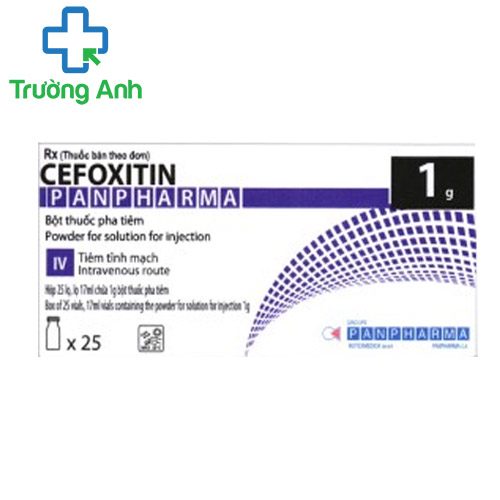 Cefoxitin Panpharma 1g - Thuốc điều trị nhiễm khuẩn hiệu quả của Pháp