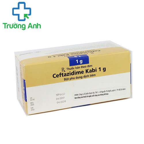 Ceftazidime Kabi 1g - Thuốc điều trị nhiễm khuẩn hiệu quả của Bồ Đào Nha