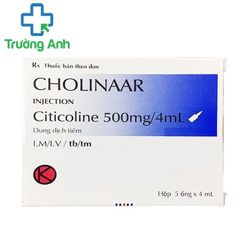 Cholinaar 500mg/4ml - Thuốc điều trị rối loạn ý thức hiệu quả