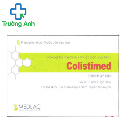 Colistimed 0,5MIU Medlac - Thuốc điều trị nhiễm khuẩn rất hiệu quả