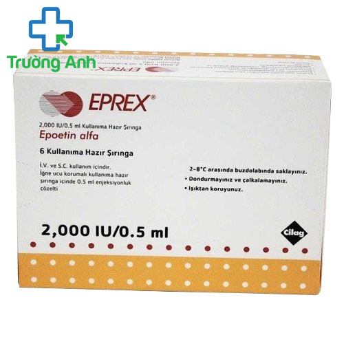 Eprex 2000IU/0,5ml Janssen-Cilag - Điều trị thiếu máu nặng