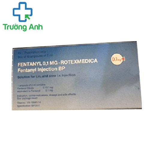 Fentanyl 0,1mg-Rotexmedica - Thuốc giảm đau của Đức