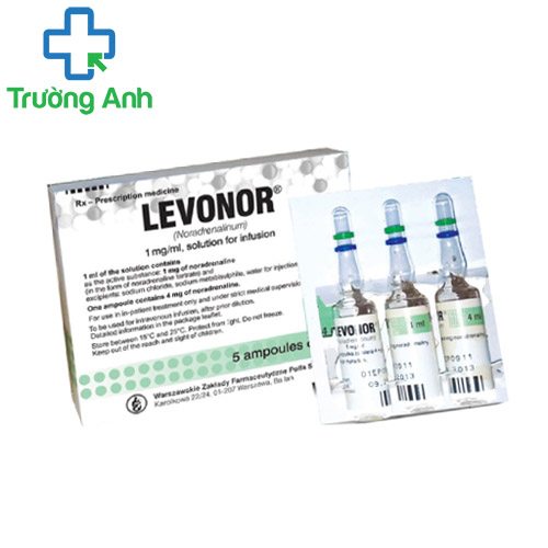 Levonor 4mg/4ml Warsaw Pharma - Điều trị suy giảm tuần hoàn