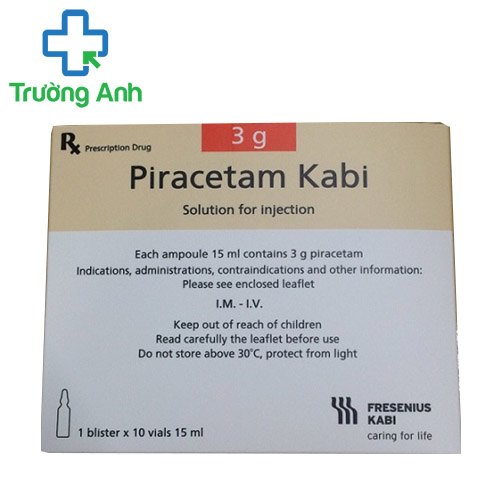 Piracetam Kabi 3g/15ml - Thuốc điều trị chóng mặt hiệu quả