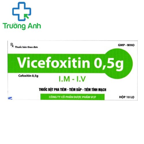 Vicefoxitin 0,5g VCP - Thuốc điều trị các nhiễm trùng hiệu quả