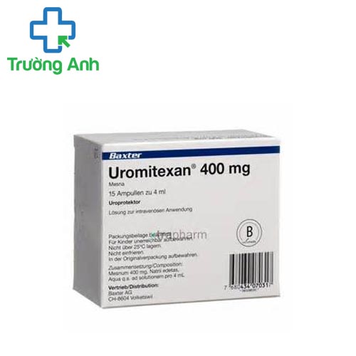 Uromitexan 400mg/4ml Baxter - Thuốc phòng ngừa độc tính