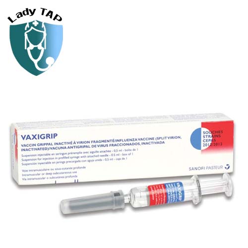 Vaxigrip 0,25ml Sanofi - Phòng ngừa bệnh Cúm mùa do virus Cúm