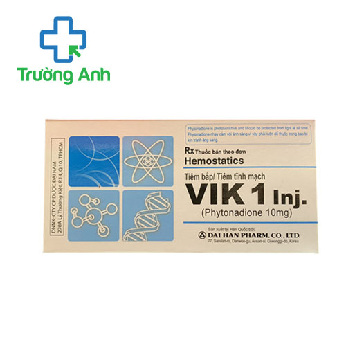 Vik 1 inj Dai Han Pharm - Điều trị xuất huyết và nguy cơ xuất huyết