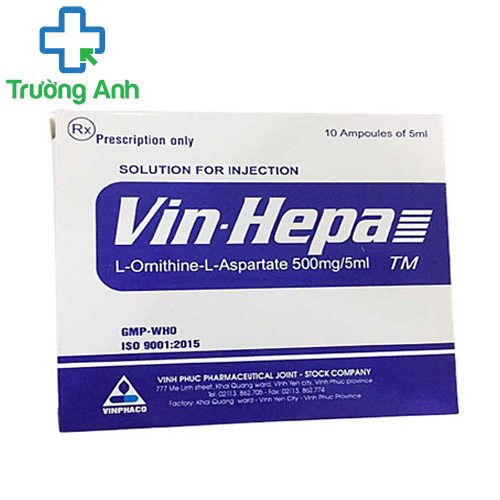 Vin-Hepa 500mg/5ml Vinphaco - Điều trị bệnh não gan tiềm ẩn