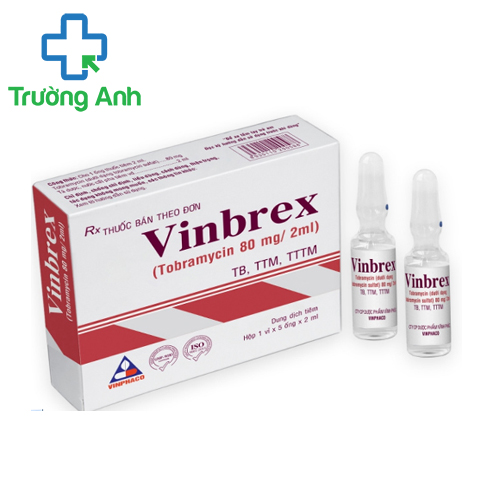 Vinbrex 80mg/2ml Vinphaco - Điều trị nhiễm khuẩn đường hô hấp