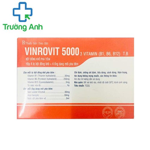 Vinrovit 5000 Vinphaco (tiêm) - Điều trị rối loạn thần kinh ngoại biên