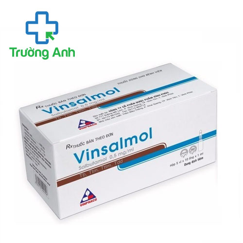 Vinsalmol 0,5mg/ml Vinphaco (tiêm) - Thuốc điều trị cơn hen