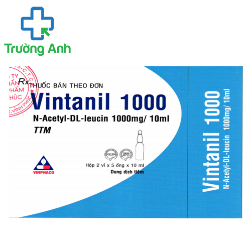 Vintanil 1000mg/10ml Vinphaco - Điều trị triệu chứng chóng mặt