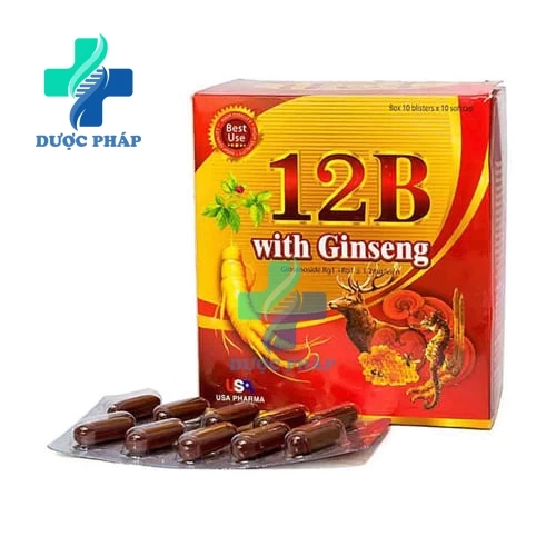12B With Ginseng - Bổ sung vitamin, tăng cường sức khỏe của Usa Pharma
