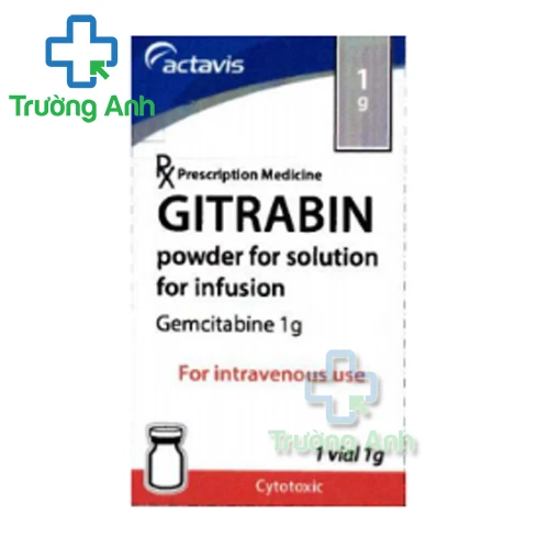 Gitrabin 1g Actavis - Điều trị ung thư vú không thể cắt bỏ