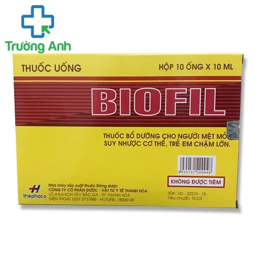 Biofil - Thuốc bổ dưỡng, chống mệt mỏi, tăng cường sức khỏe hiệu quả