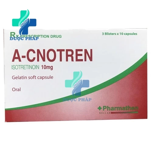 A-cnotren - Thuốc điều trị các dạng mụn trứng cá nặng hiệu quả