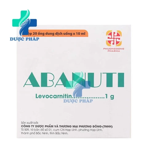 Abanuti - Thuốc điều trị bệnh thiếu hụt Carnitine nguyên phát hoặc thứ phát