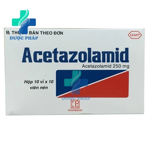 Acetazolamid - Thuốc điều trị bệnh tăng nhãn áp, lợi tiểu của Pharmedic