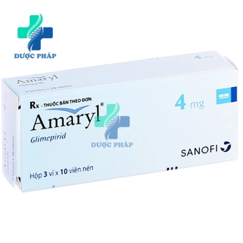 Amaryl 4mg - Thuốc điều trị đái tháo đường của Sanofi Pháp