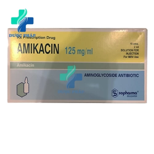 Amikacin 125mg/ml Sopharma - Thuốc điều trị nhiễm khuẩn nặng