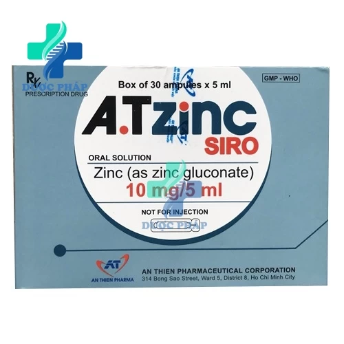 A.T Zinc - Thuốc phòng và trị thiếu kẽm hiệu quả của An Thiên Pharma