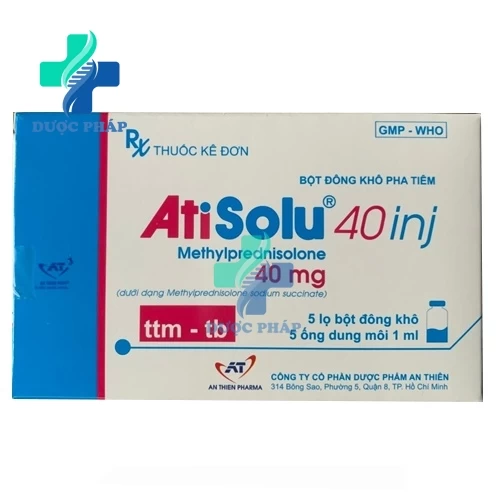 Atisolu 40 inj - Thuốc điều trị viêm khớp, thấp khớp hiệu quả 