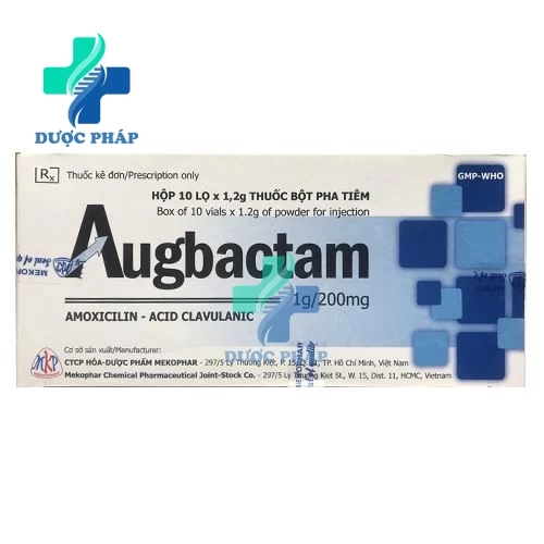 Augbactam 1g/200mg - Thuốc điều trị nhiễm khuẩn hiệu quả của Mekophar