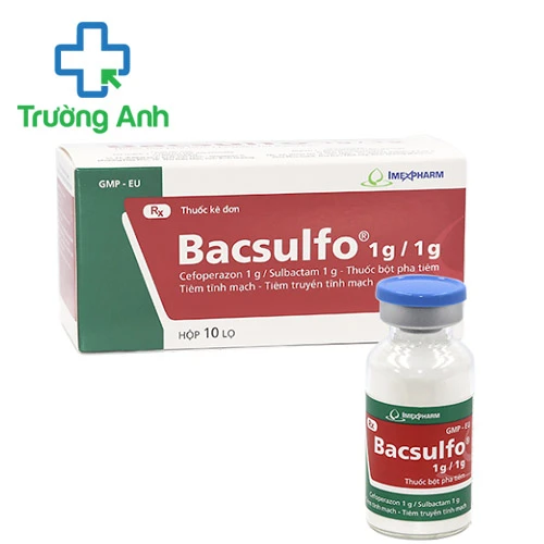 Bacsulfo 1g/1g - Thuốc điều trị nhiễm khuẩn hiệu quả 