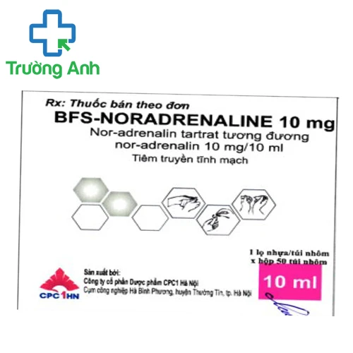 BFS-Noradrenaline 10mg - Thuốc điều trị tụt huyết áp hiệu quả