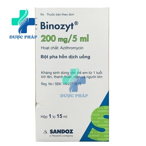 Binozyt 200mg/5ml - Thuốc điều trị bệnh viêm, nhiễm khuẩn hiệu quả