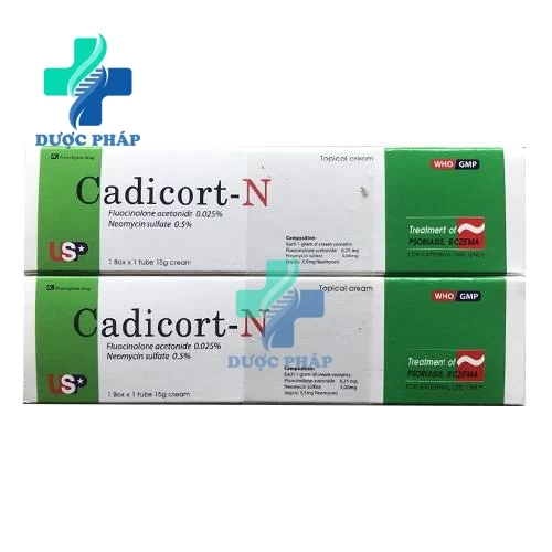 Cadicort-N - Thuốc điều trị nhiễm khuẩn ngoài da hiệu quả (10 type)