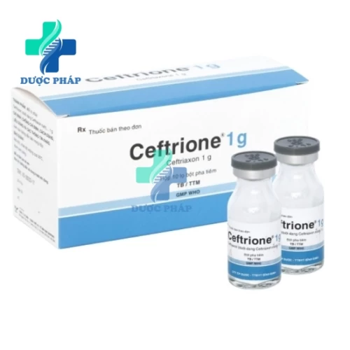 Ceftrione 1g - Thuốc điều trị nhiễm khuẩn hiệu quả của Bidiphar