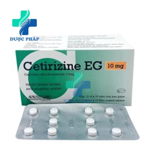 Cetirizine EG 10mg Tab - Thuốc điều trị viêm mũi dị ứng hiệu quả