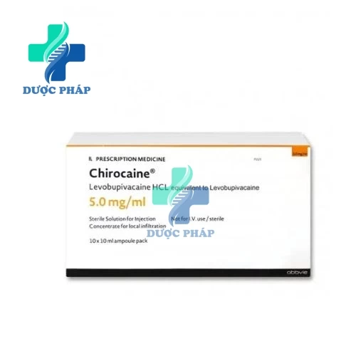 Chirocaine 5mg/ml - Thuốc gây tê và giảm đau hiệu quả