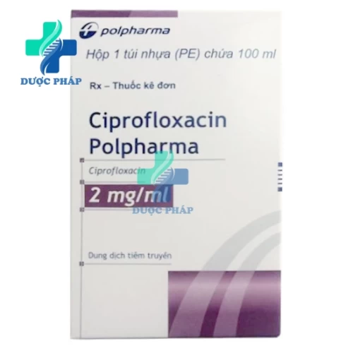 Ciprofloxacin Polpharma 100ml -  Thuốc điều trị nhiễm khuẩn hiệu quả