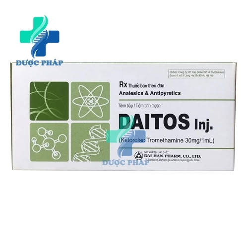 Daitos Inj. 30mg/1ml Dai Han - Thuốc điều trị cơn đau vừa và nặng
