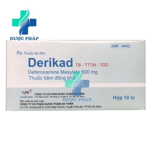 Derikad 500mg An Thiên - Thuốc điều trị nhiễm độc sắt cấp