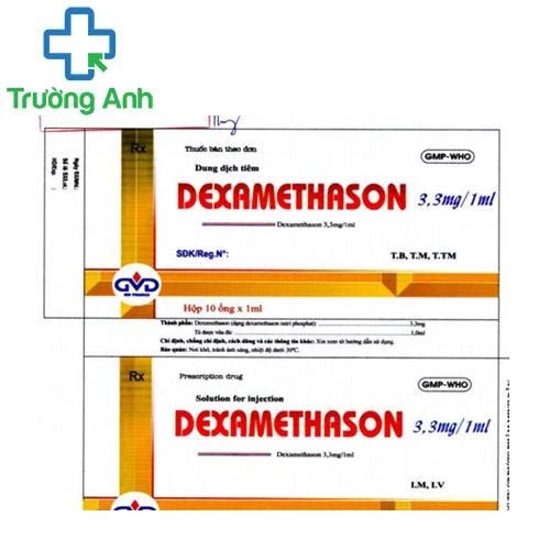 Dexamethason 3,3mg/1ml MD Pharma - Điều trị viêm khớp