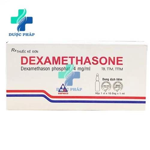 Dexamethasone 4mg/ml Vinphaco - Điều trị dị ứng nặng, sốc