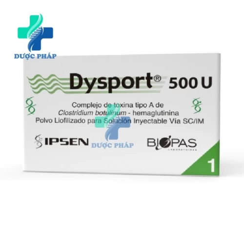 Dysport 500Units/Vial Ipsen - Điều trị vẹo cổ do co cứng cơ