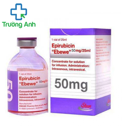Epirubicin "Ebewe" 50mg/25ml - Thuốc điều trị ung thư vú