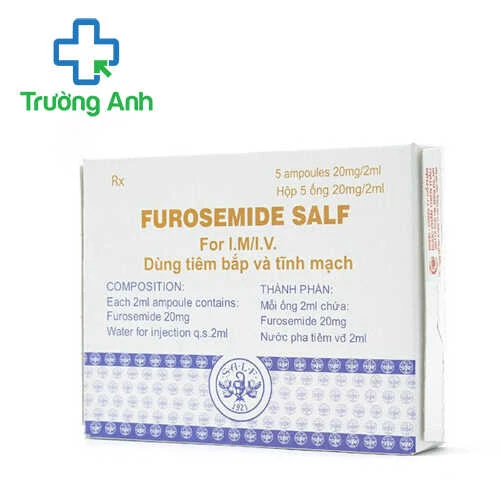 Furosemide Salf 20mg/2ml - Thuốc điều trị phù phổi cấp